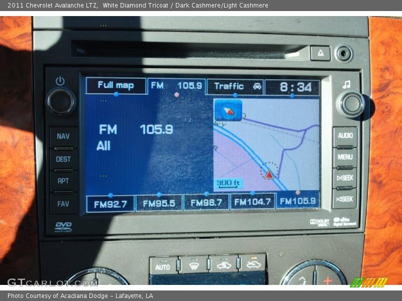 Navigation of 2011 Avalanche LTZ