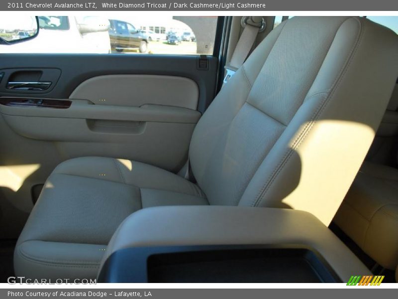 White Diamond Tricoat / Dark Cashmere/Light Cashmere 2011 Chevrolet Avalanche LTZ