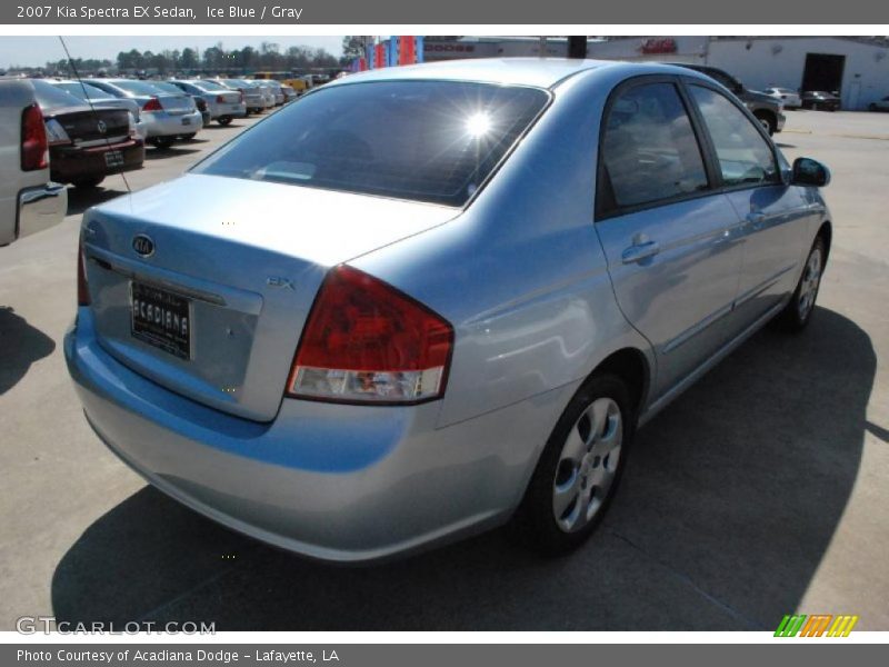 Ice Blue / Gray 2007 Kia Spectra EX Sedan
