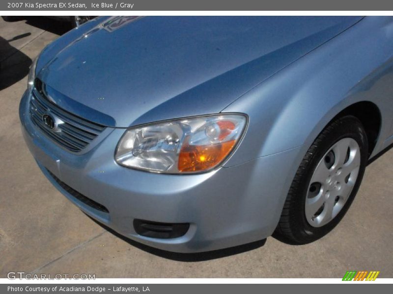Ice Blue / Gray 2007 Kia Spectra EX Sedan