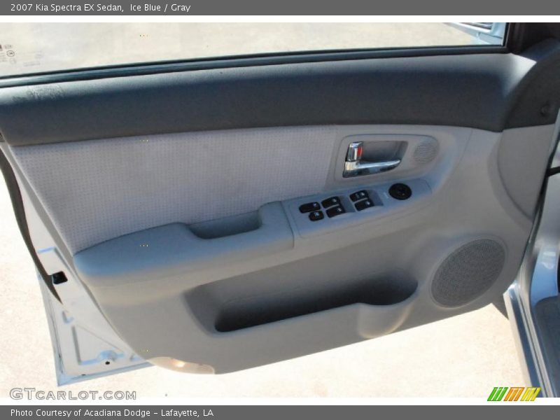 Ice Blue / Gray 2007 Kia Spectra EX Sedan