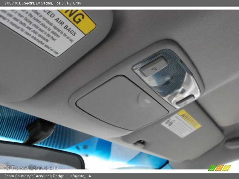 Ice Blue / Gray 2007 Kia Spectra EX Sedan