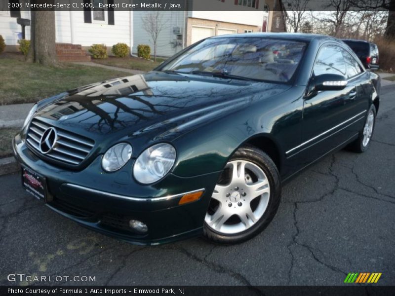 Everest Green Metallic / Java 2005 Mercedes-Benz CL 500