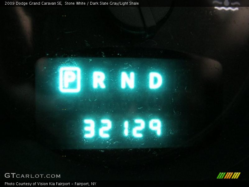 Stone White / Dark Slate Gray/Light Shale 2009 Dodge Grand Caravan SE