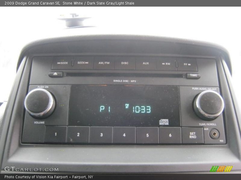 Stone White / Dark Slate Gray/Light Shale 2009 Dodge Grand Caravan SE