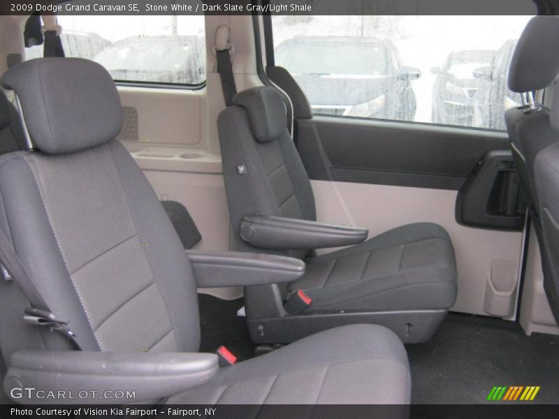 Stone White / Dark Slate Gray/Light Shale 2009 Dodge Grand Caravan SE