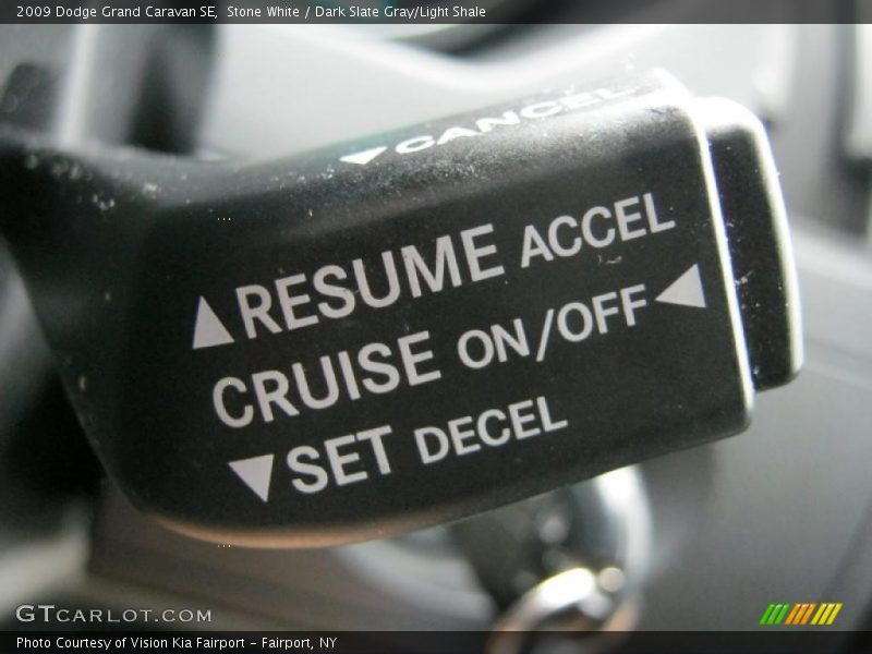 Stone White / Dark Slate Gray/Light Shale 2009 Dodge Grand Caravan SE