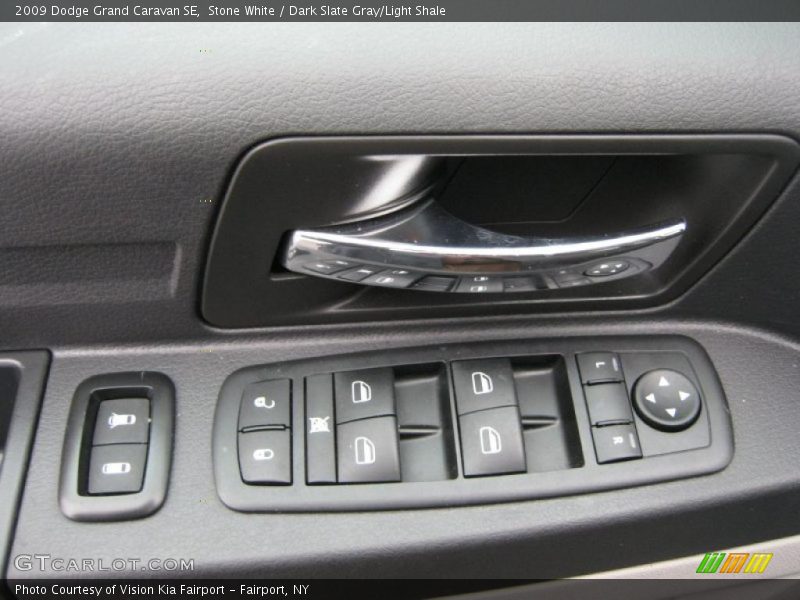 Stone White / Dark Slate Gray/Light Shale 2009 Dodge Grand Caravan SE