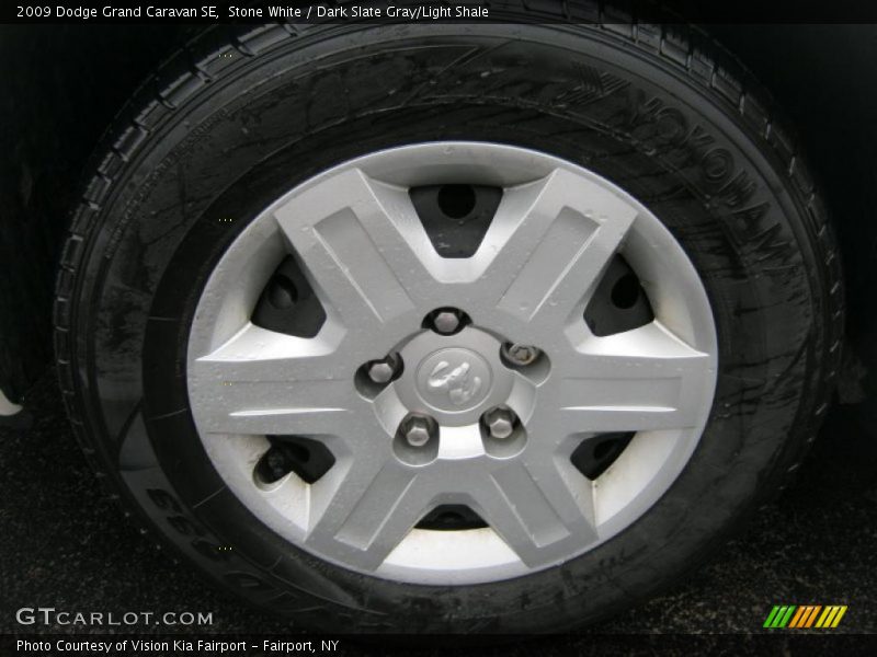 Stone White / Dark Slate Gray/Light Shale 2009 Dodge Grand Caravan SE