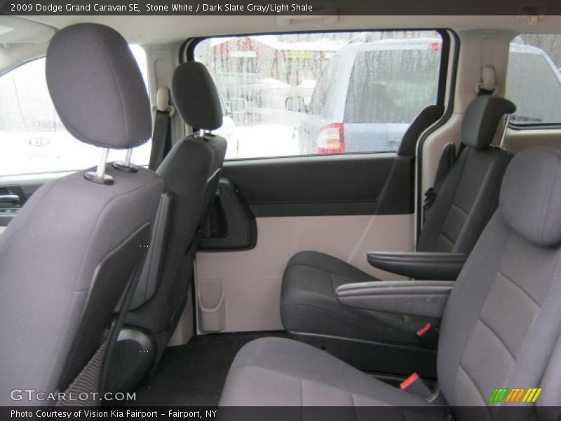 Stone White / Dark Slate Gray/Light Shale 2009 Dodge Grand Caravan SE
