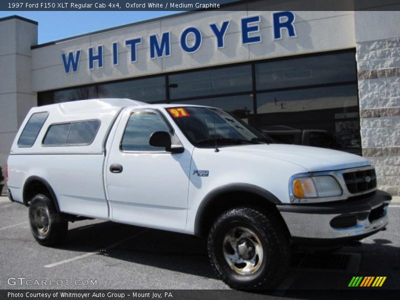 Oxford White / Medium Graphite 1997 Ford F150 XLT Regular Cab 4x4