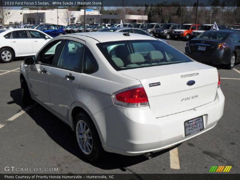 White Suede / Medium Stone 2010 Ford Focus S Sedan