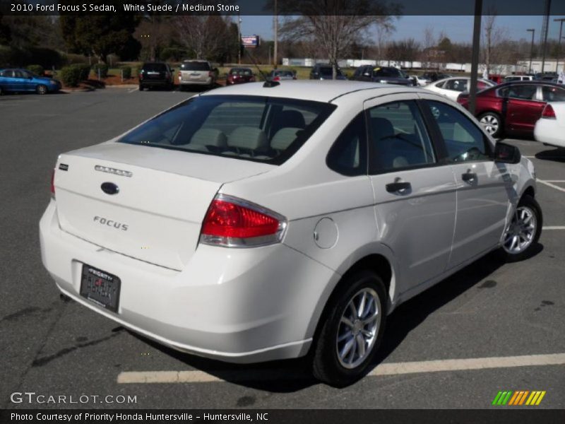 White Suede / Medium Stone 2010 Ford Focus S Sedan