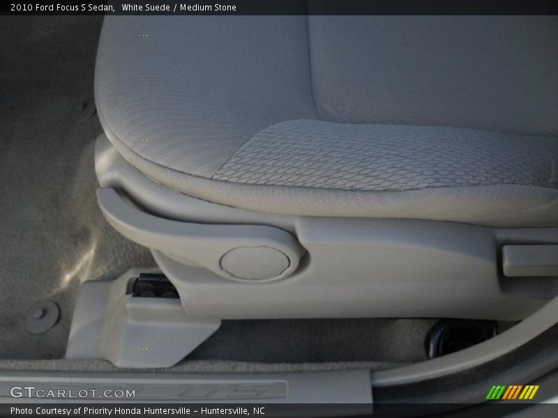 White Suede / Medium Stone 2010 Ford Focus S Sedan