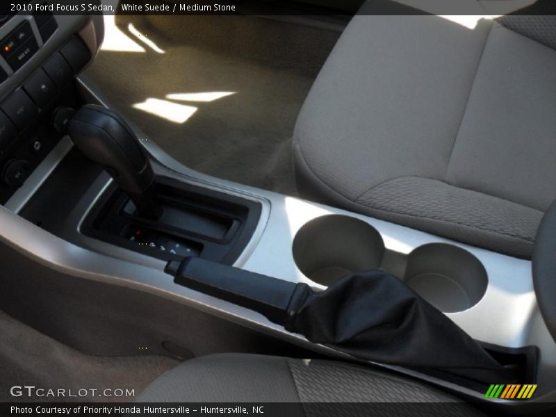 White Suede / Medium Stone 2010 Ford Focus S Sedan
