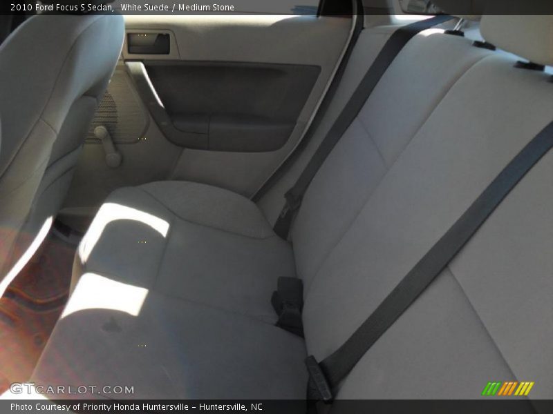 White Suede / Medium Stone 2010 Ford Focus S Sedan