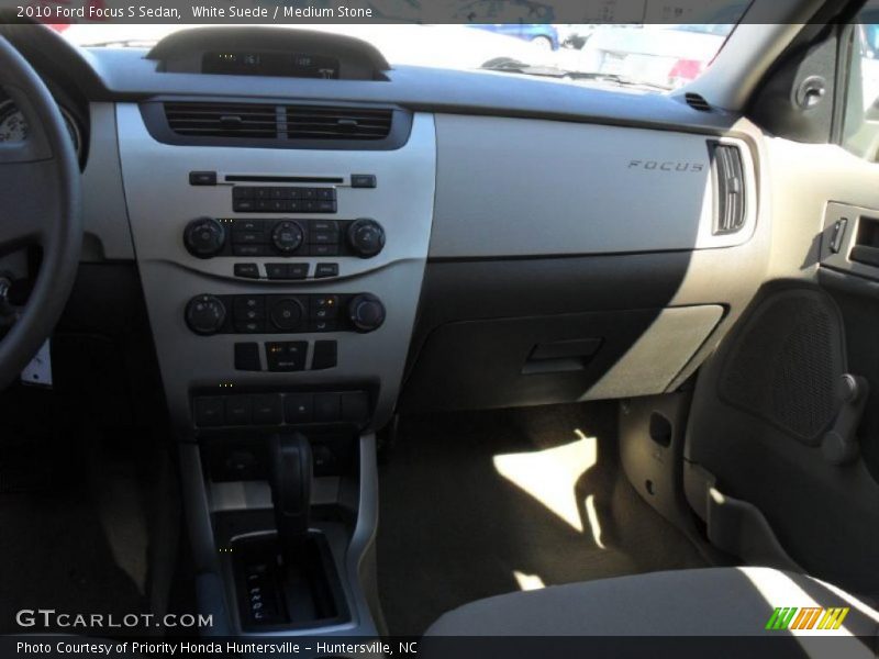 White Suede / Medium Stone 2010 Ford Focus S Sedan