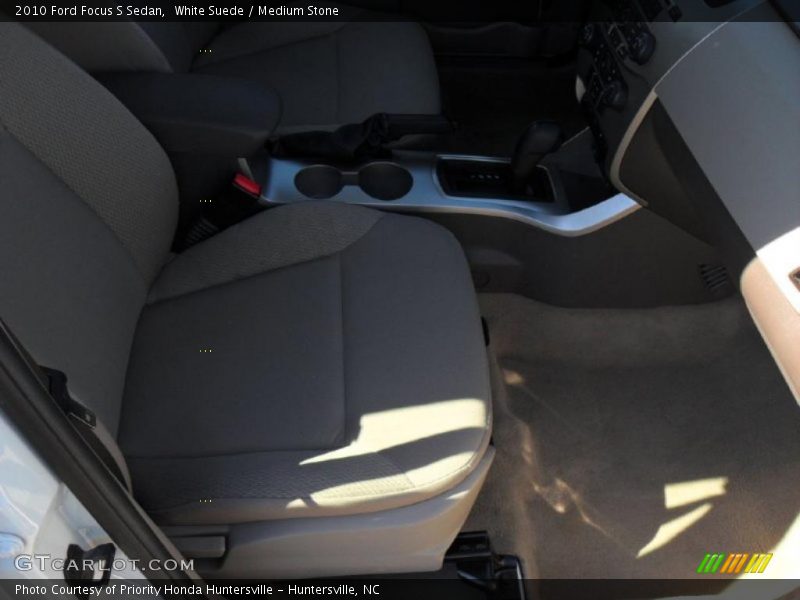 White Suede / Medium Stone 2010 Ford Focus S Sedan