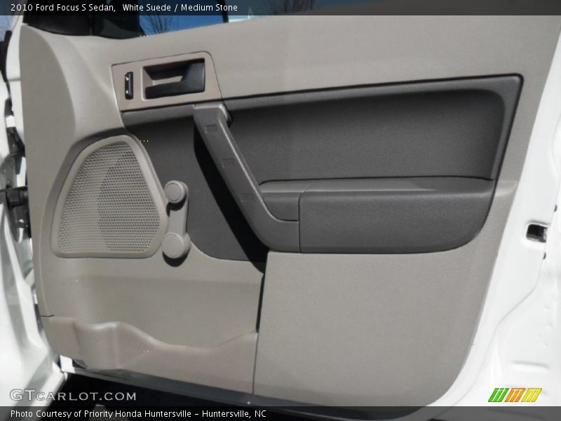 White Suede / Medium Stone 2010 Ford Focus S Sedan