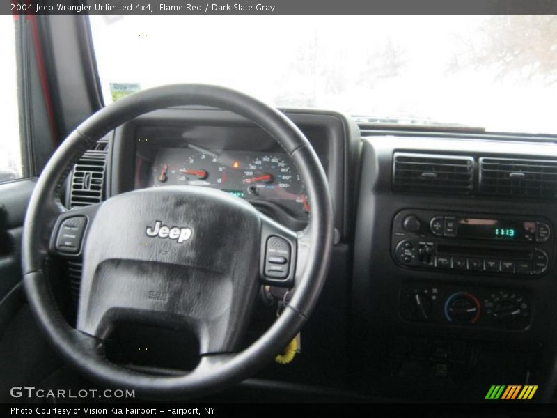 Flame Red / Dark Slate Gray 2004 Jeep Wrangler Unlimited 4x4