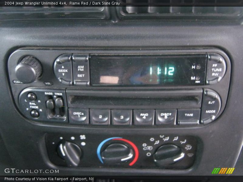 Flame Red / Dark Slate Gray 2004 Jeep Wrangler Unlimited 4x4