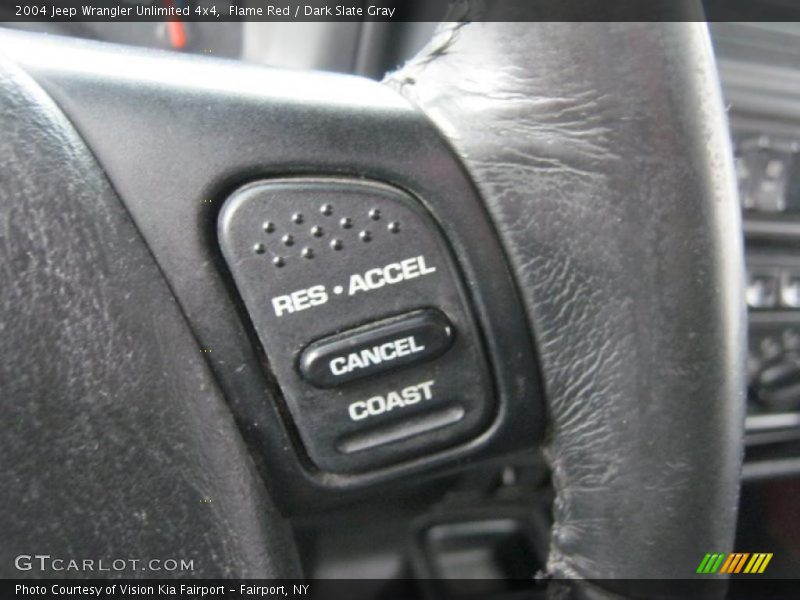 Flame Red / Dark Slate Gray 2004 Jeep Wrangler Unlimited 4x4