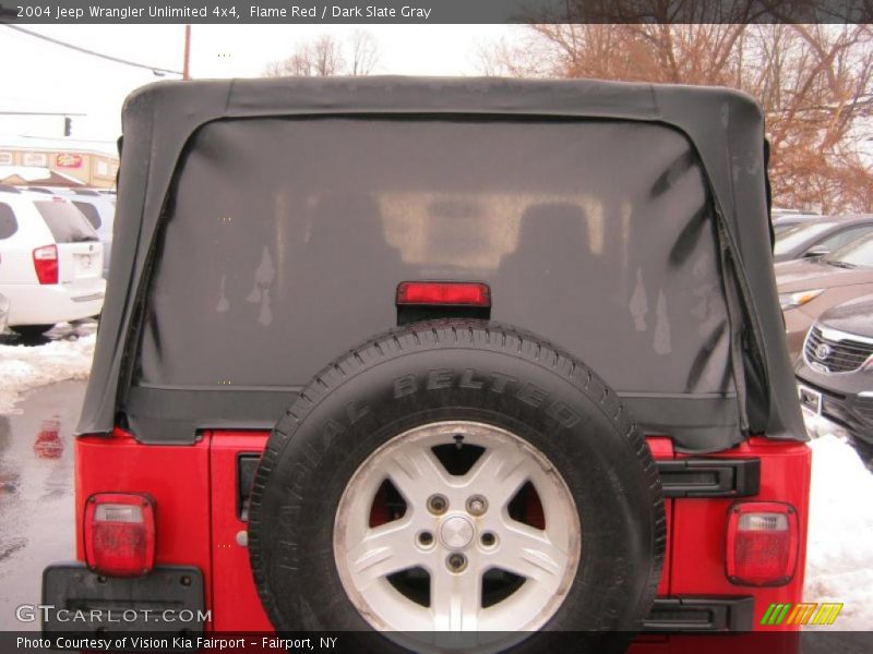 Flame Red / Dark Slate Gray 2004 Jeep Wrangler Unlimited 4x4