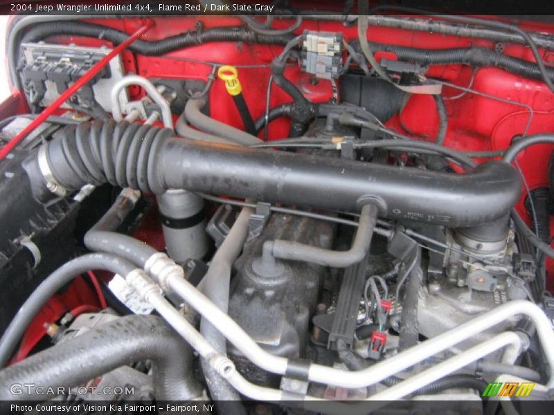 Flame Red / Dark Slate Gray 2004 Jeep Wrangler Unlimited 4x4