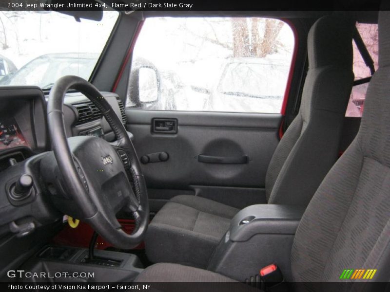 Flame Red / Dark Slate Gray 2004 Jeep Wrangler Unlimited 4x4