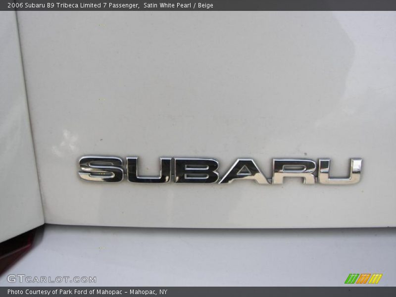 Satin White Pearl / Beige 2006 Subaru B9 Tribeca Limited 7 Passenger