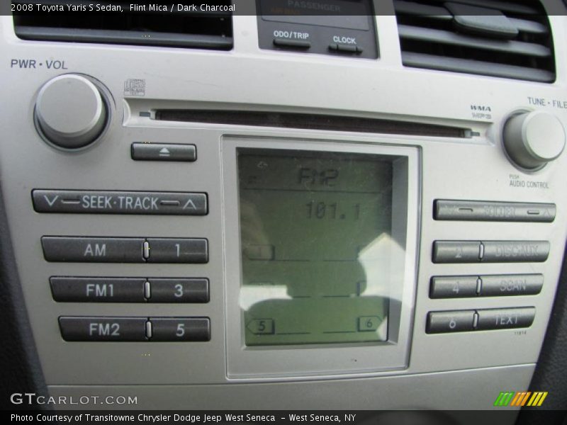 Flint Mica / Dark Charcoal 2008 Toyota Yaris S Sedan