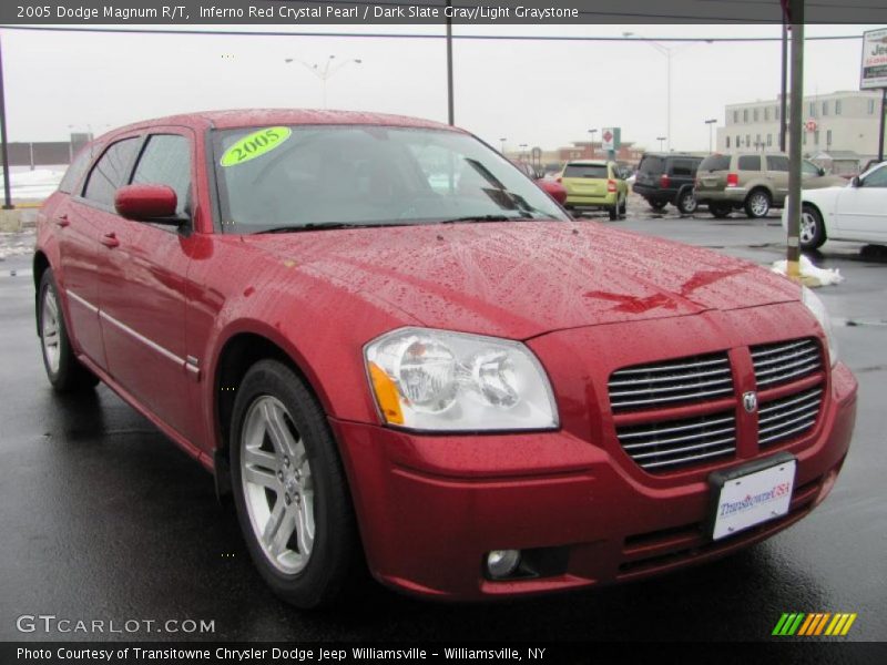 Inferno Red Crystal Pearl / Dark Slate Gray/Light Graystone 2005 Dodge Magnum R/T