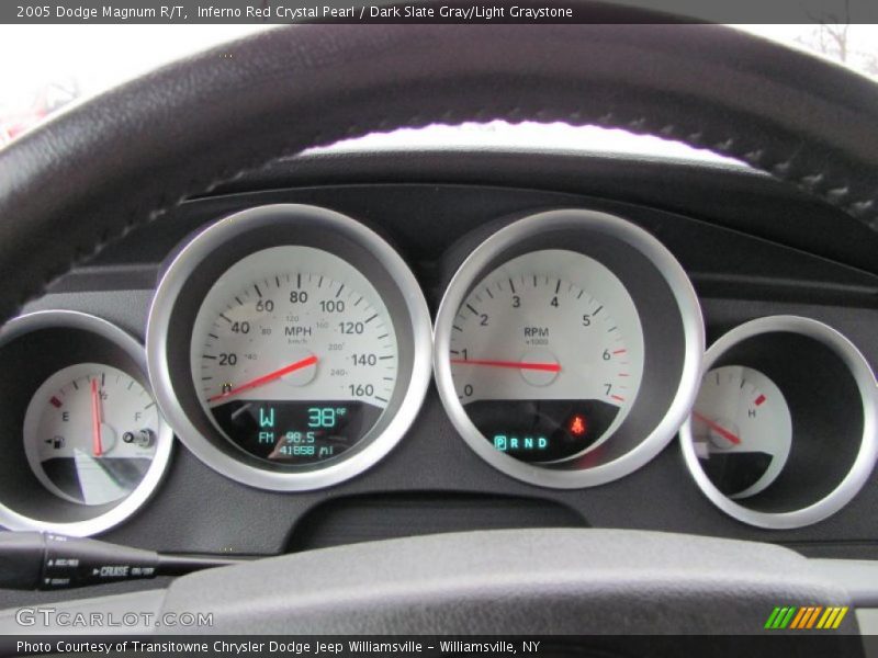 Inferno Red Crystal Pearl / Dark Slate Gray/Light Graystone 2005 Dodge Magnum R/T