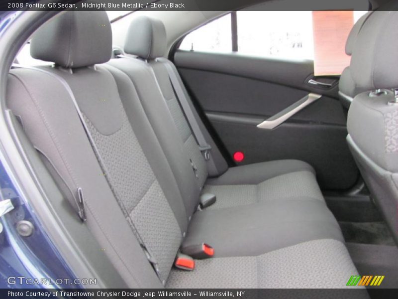 Midnight Blue Metallic / Ebony Black 2008 Pontiac G6 Sedan