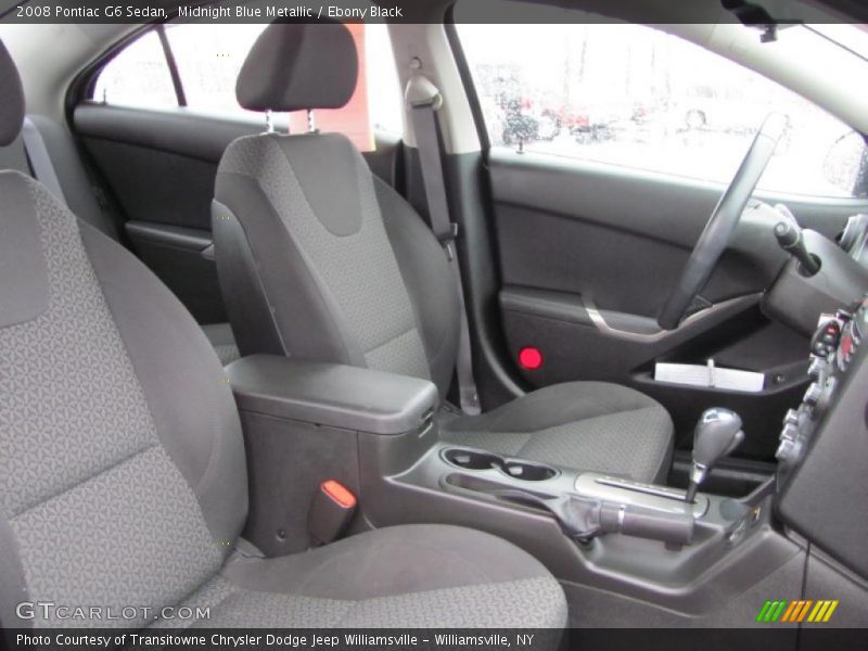 Midnight Blue Metallic / Ebony Black 2008 Pontiac G6 Sedan