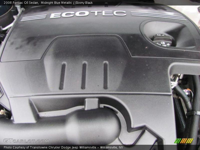Midnight Blue Metallic / Ebony Black 2008 Pontiac G6 Sedan