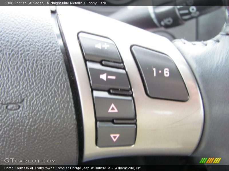 Midnight Blue Metallic / Ebony Black 2008 Pontiac G6 Sedan