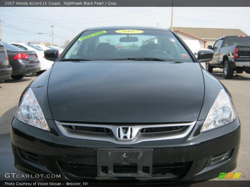 Nighthawk Black Pearl / Gray 2007 Honda Accord LX Coupe