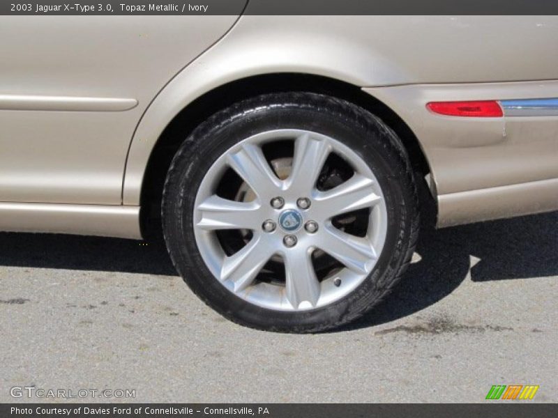Topaz Metallic / Ivory 2003 Jaguar X-Type 3.0