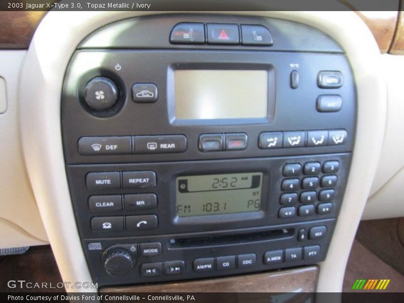 Controls of 2003 X-Type 3.0