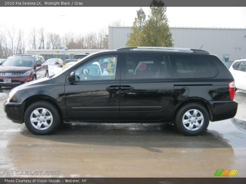 Midnight Black / Gray 2010 Kia Sedona LX