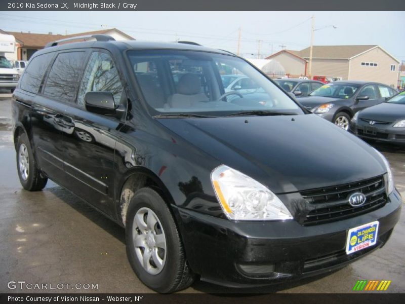 Midnight Black / Gray 2010 Kia Sedona LX