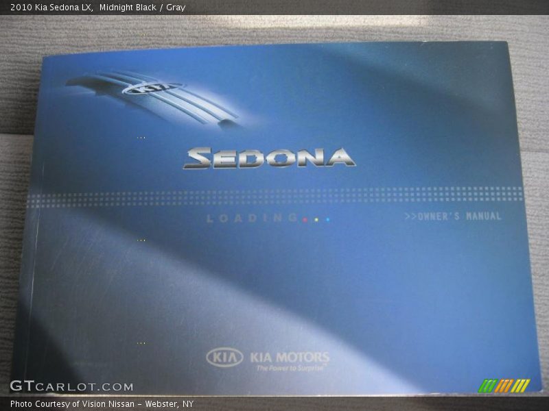 Midnight Black / Gray 2010 Kia Sedona LX