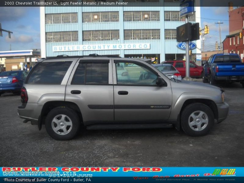 Light Pewter Metallic / Medium Pewter 2003 Chevrolet TrailBlazer LS