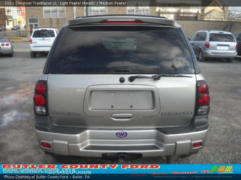 Light Pewter Metallic / Medium Pewter 2003 Chevrolet TrailBlazer LS