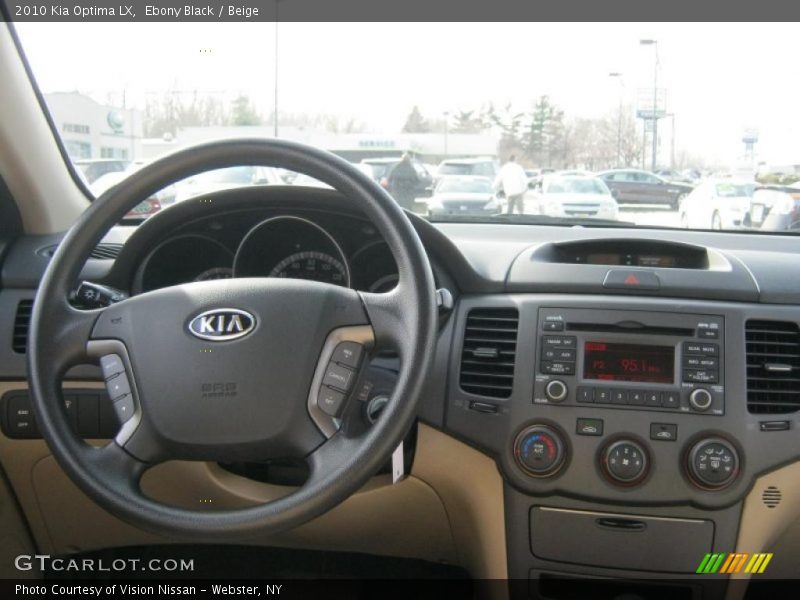 Ebony Black / Beige 2010 Kia Optima LX