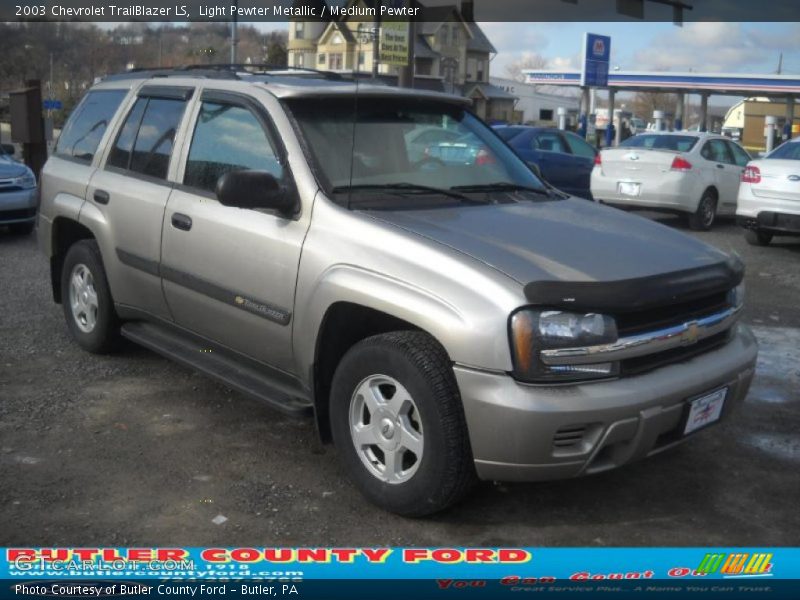Light Pewter Metallic / Medium Pewter 2003 Chevrolet TrailBlazer LS