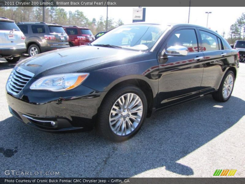 Brilliant Black Crystal Pearl / Black 2011 Chrysler 200 Limited