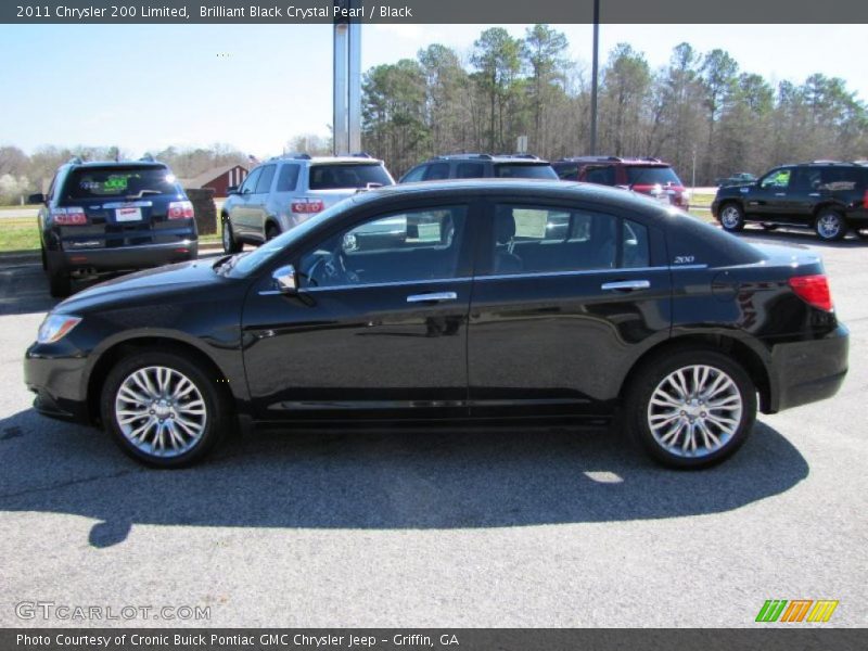 Brilliant Black Crystal Pearl / Black 2011 Chrysler 200 Limited