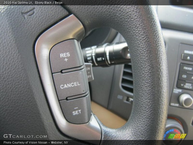 Ebony Black / Beige 2010 Kia Optima LX